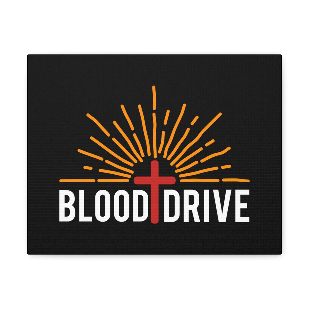 Scripture Walls Blood Drive Hebrews 9:22 Red Cross Christian Wall Art Bible